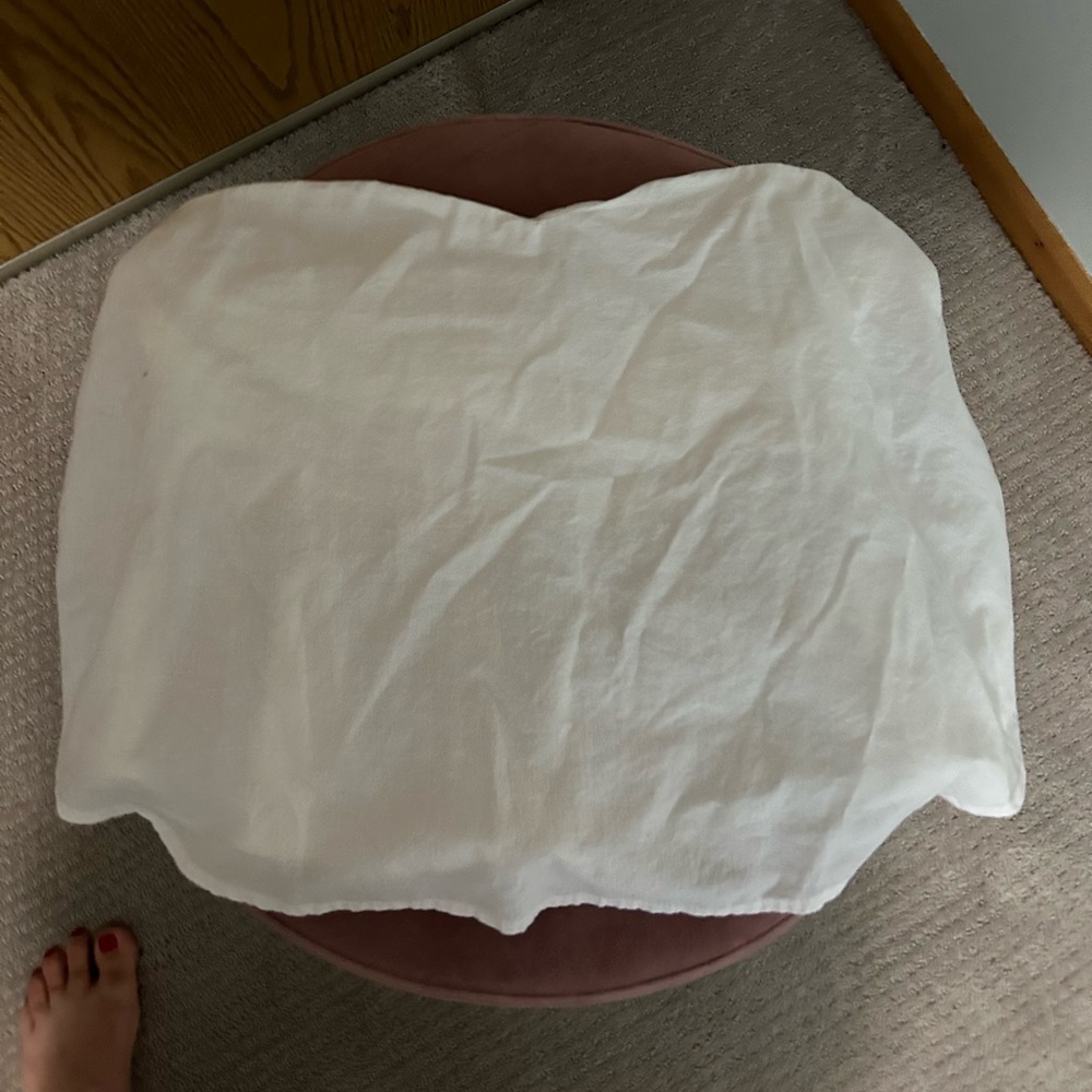 Free People linen crop top